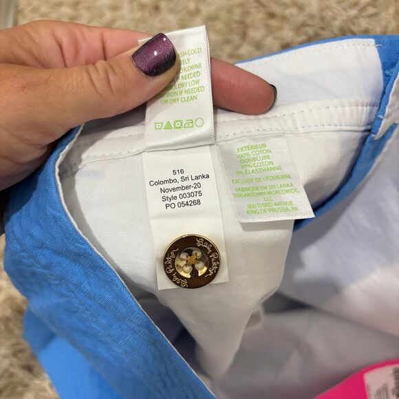 Lilly Pulitzer Colette Scallop Hem Skort Zanzibar Blue NWT - Picture 11 of 11